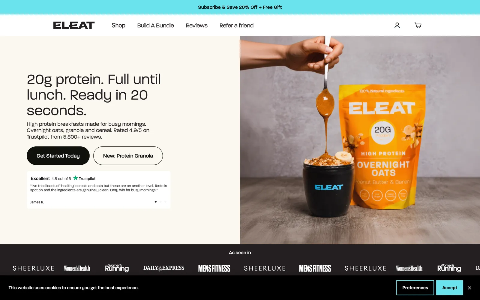 Eleat website screenshot